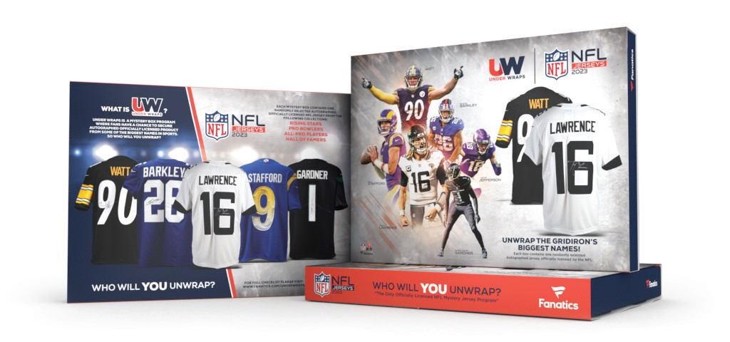 Fanatics Authentic 2023 Under Wraps Single Autographed NFL Jersey Box