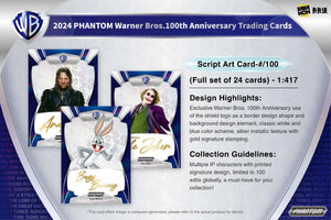 Warner Brothers Phantom 100th Anniversary Trading Cards Hobby Box