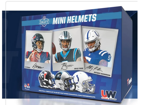 2023 Fanatics Under Wraps NFL Draft Mini Helmets Checklist, Info