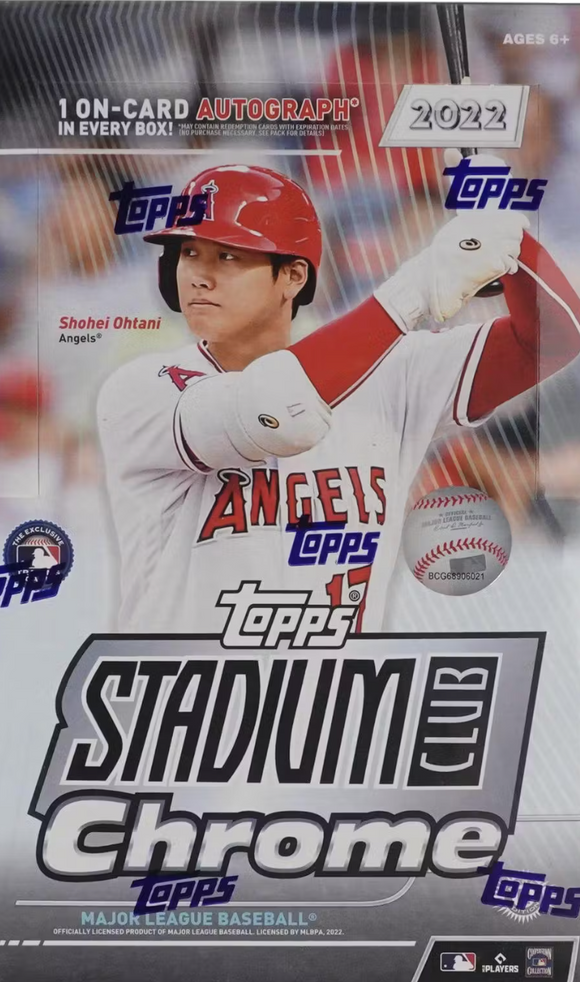 2022 Topps Stadium Club Chrome Baseball Hobby Box