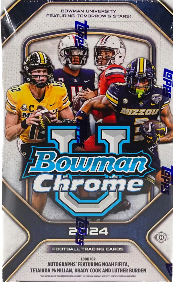 2024 Bowman University Chrome Football Hobby Box