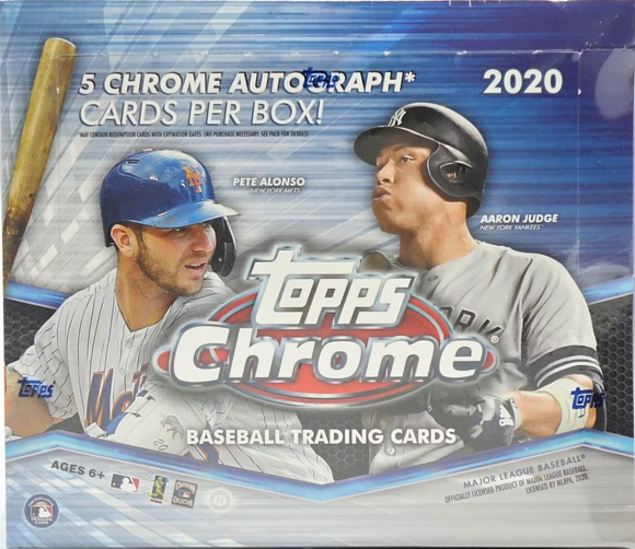 *FLASH SALE* 2020 Topps Chrome Baseball HTA JUMBO Box